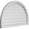 Ekena Millwork Round Top Surface Mount PVC Gable Vent: Functional, w/ 2"W x 2"P Brickmould Sill Frame, 38"W x 24"H GVPRT38X2403SF - alternate 2